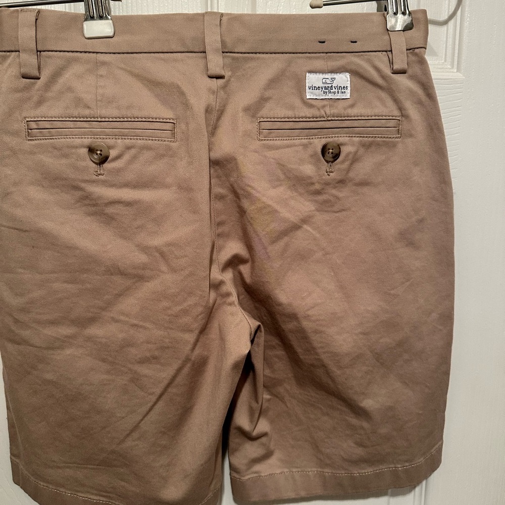 Vineyard Vines Tan Flat Front Shorts